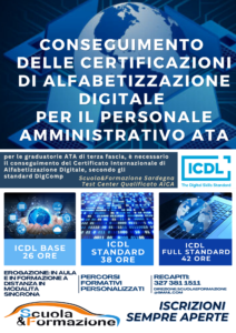 Conseguimento della certificazione internazionale di alfabetizzazione digitale DigComp